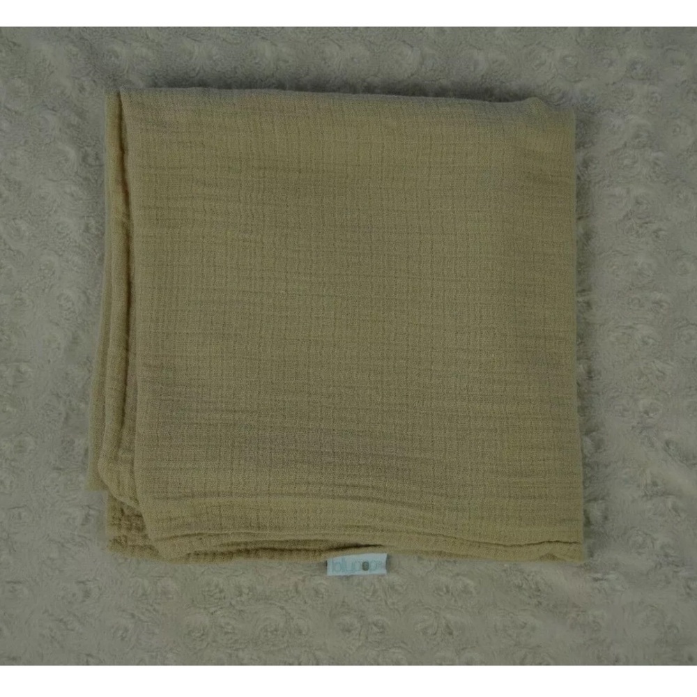 Lollypop Solid Tan Baby Swaddle Blanket Muslin Cotton Security Lovey